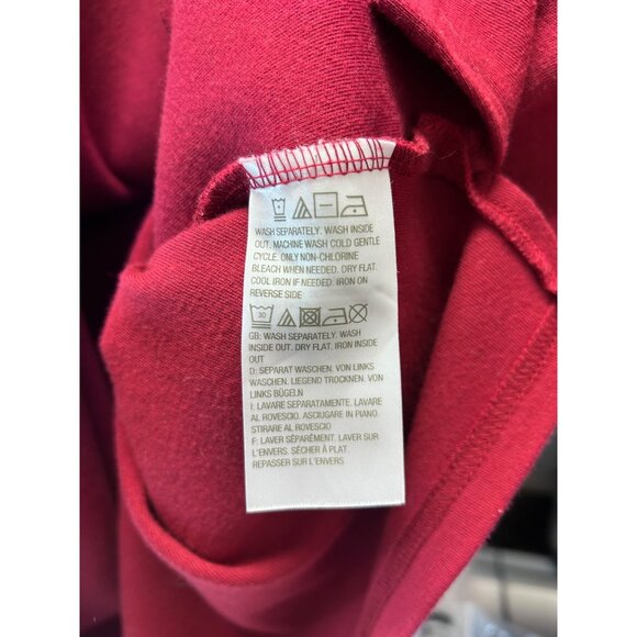 Quacker Factory Women’s Christmas Top Reindeer Embroidered Sequins Burgundy 2X - Picture 9 of 11